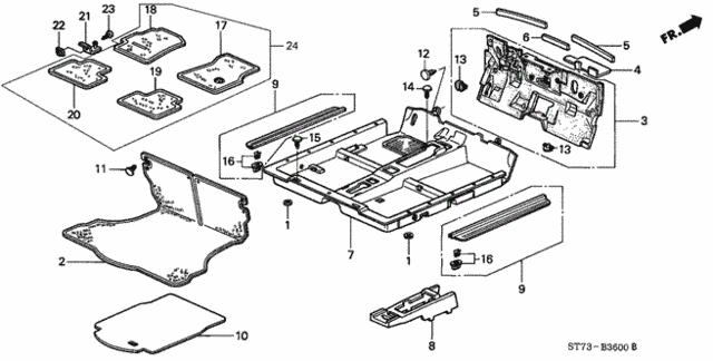 Floor Mat for 2000 Acura Integra #0