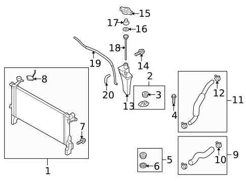Radiator & Components for 2010 Hyundai Genesis Coupe #0