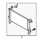 253102M320 - Cooling System: Radiator for Hyundai: Genesis Coupe Image