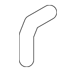 254513M100 - Cooling System: Drain Hose for Hyundai: Equus, Genesis, Genesis Coupe Image