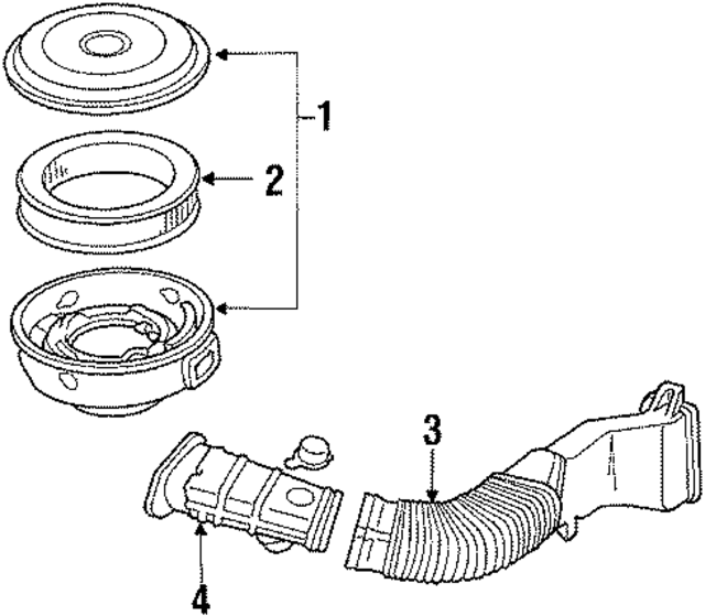 E7TZ9600J - Engine: Air Cleaner Assembly for Ford Image