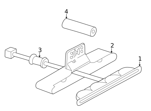 High Mounted Stop Lamp for 2004 Mercedes-Benz G55 AMG #0