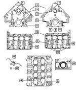 68086564AB - 6.4L Gas; Engine: Short Block Engine for Mopar Image