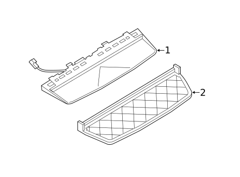 High Mount Lamps for 2013 BMW 750i #1