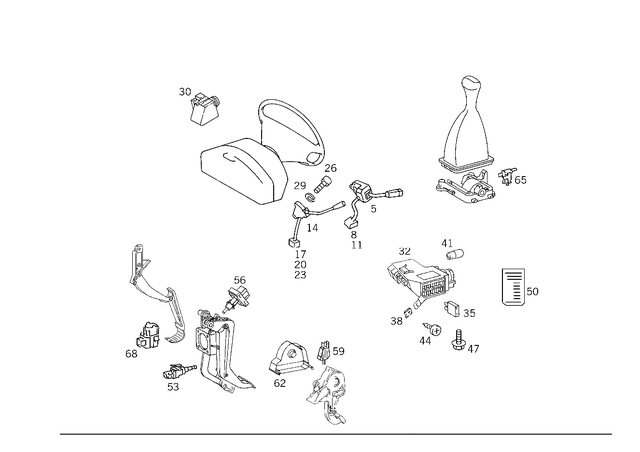 2085450424 - Electrical Equipment and Instruments: Switch for Mercedes-Benz Image image