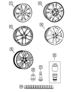 1RV66CDMAB - : Aluminum Wheel, Front Or Rear for Mopar Image