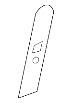 15920663 - Body: Seat Belt Height Adjuster Cover for Chevrolet: Silverado 1500, Silverado 2500 HD, Silverado 3500 HD | GMC: Sierra 1500, Sierra 2500 HD, Sierra 3500 HD Image