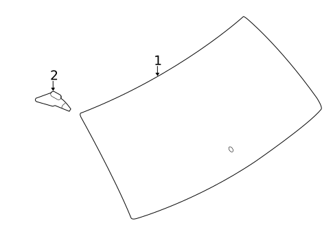 Glass - Lift Gate for 2012 Ford Edge #0