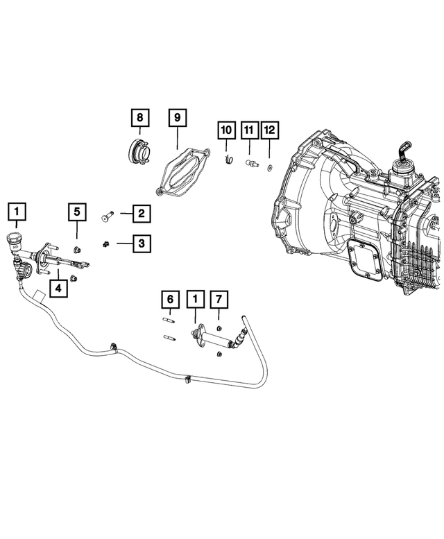 4581761AD - Clutch: Clutch Master Cylinder Hydraulic Assembly for Mopar Image image