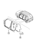 68254245AA - Body Sheet Metal Except Doors: Striker Assembly Reinforcement, Right for Jeep: Renegade Image