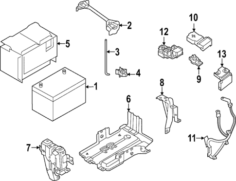 Battery for 2024 INFINITI QX60 #0