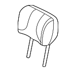 LR110489 - : 2018 2019 Land Rover Range Rover - Headrest for Land Rover: Range Rover Image