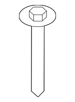 7129907535 - Body: Bumper Cover Screw for BMW Image