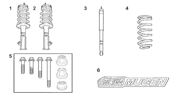 Mugen Sports Suspension for 2008 Honda Civic #0