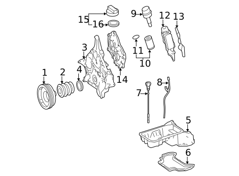 Engine Parts for 2011 Mercedes-Benz SL 550 #0