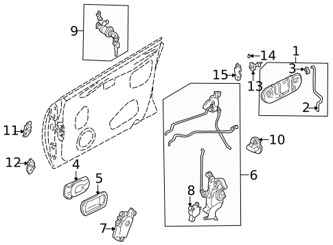 Lock Hardware for 1994 Subaru Impreza #0