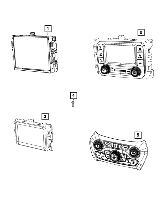 68428526AC - : Multi Media Radio for Mopar Image