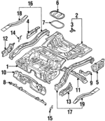 52150AA140 - Body: Spare Bracket for Subaru: Legacy Image