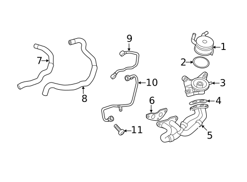 Engine Oil Cooler for 2013 Toyota Sienna #0