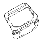 K010M6MAMA - Body: Lift Gate for Nissan: Qashqai, Rogue Sport Image