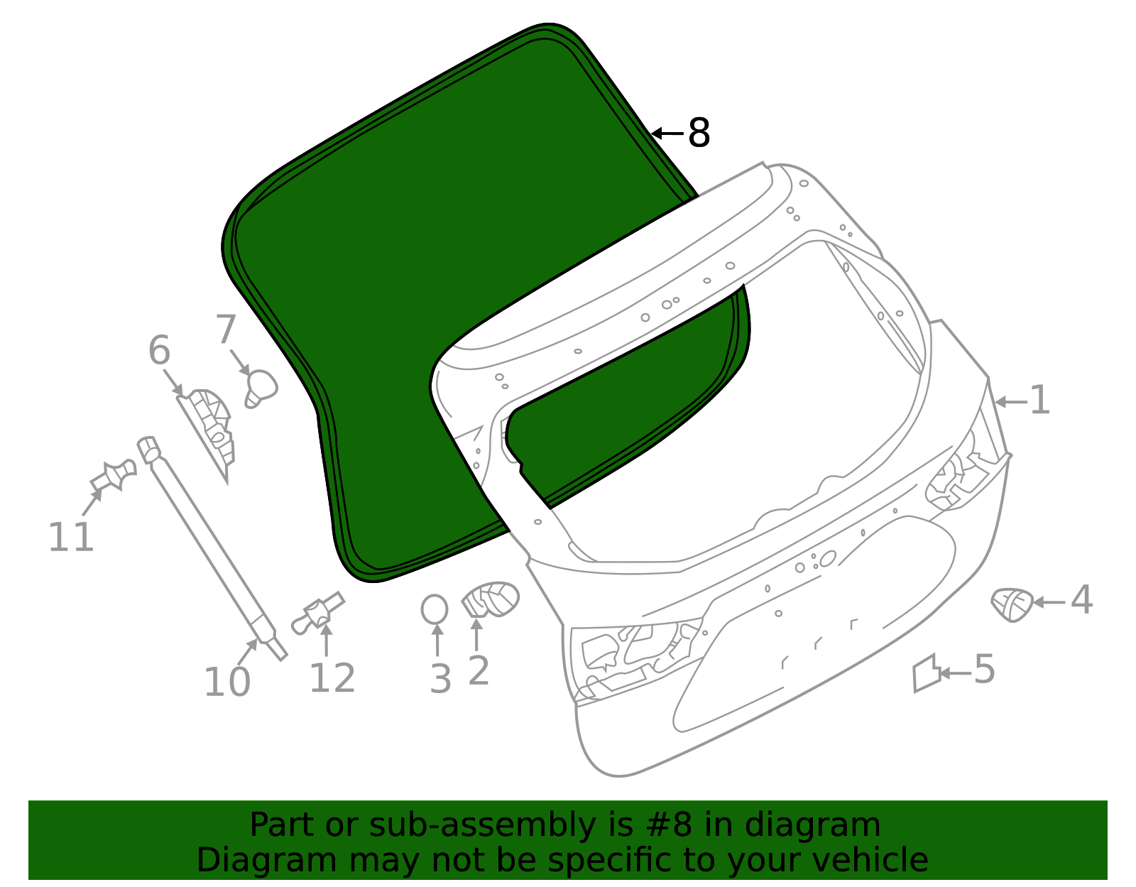 90830-6MA0A - High-Quality Hatch Seal for 2017-2023 Nissan | AutoNation ...