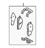 DA06M7S02PNW - : Pad Kit - Disc Brake for Infiniti Image