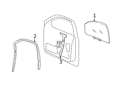 Front Door for 2003 Jeep Liberty #1