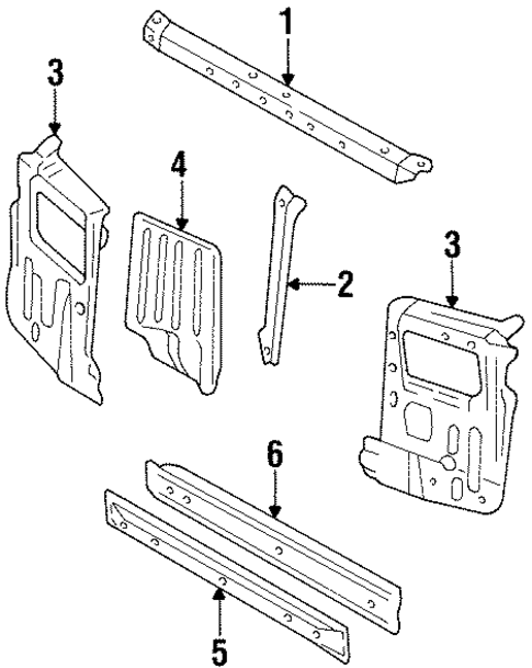 Radiator Support for 1989 Subaru Justy #0