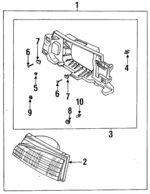 8DBR51040B - : Headlamp Assembly for Mazda: 323 Image