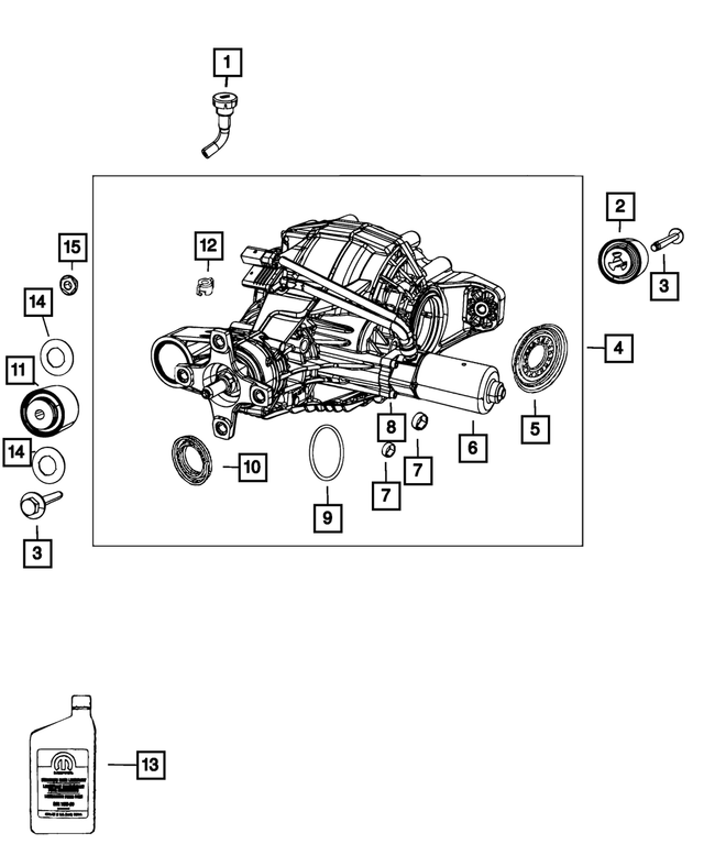 « 68092359AC – Rear Axle; 230 MM; Differential and Drive Line : Essieu Arrière Differentiel pour Mopar Image »