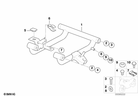Motorcycle Frame for 2008 BMW-Motorrad F 650 GS #1