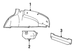 9464876 - Body: Wheelhouse Trim for Saab: 900 Image