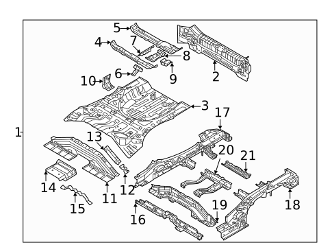 Rear Body & Floor for 2023 Kia Sportage #1