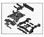 65500CH400 - Body: Floor Pan Assembly for Kia: Sportage Image