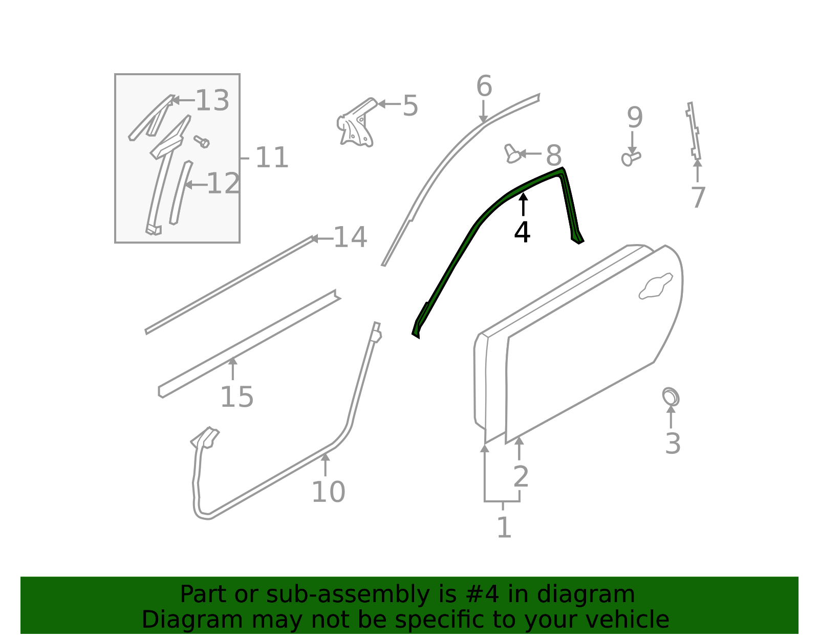 2008-2015 INFINITI Upper Weather-Strip 76860JL00A | Faulkner Infiniti ...