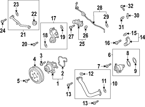 Water Pump for 2025 Porsche Cayenne #0