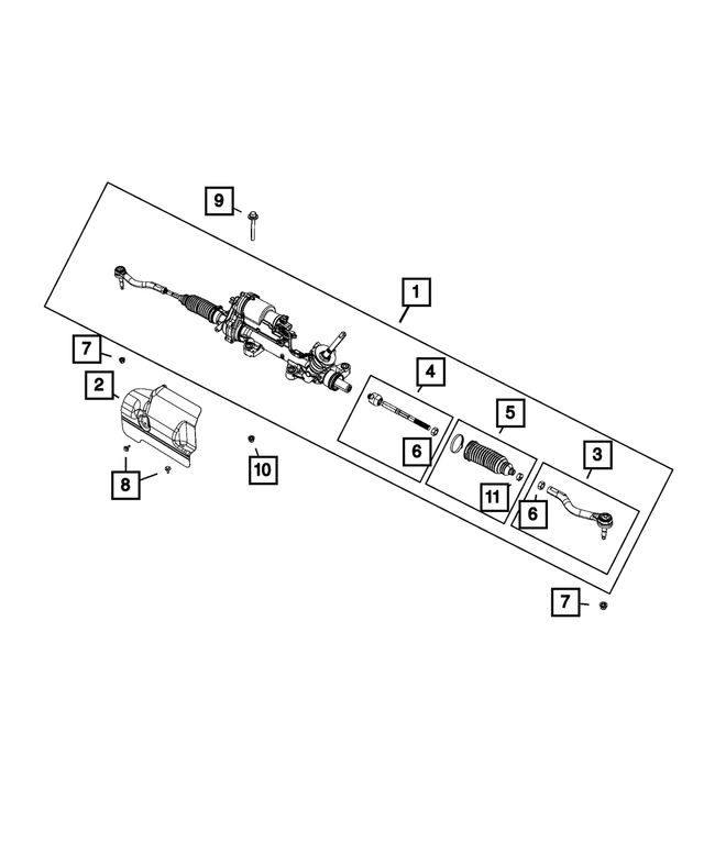 6510221AA - Steering: Outer Tie Rod Jam Nut for Mopar Image image