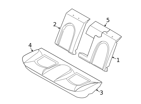 Rear Seat Components for 2001 Dodge Intrepid #0