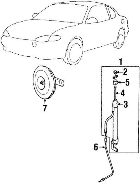 Antenna & Radio for 2000 Hyundai Tiburon #0