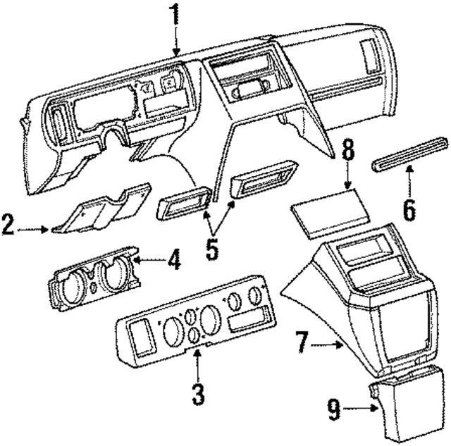 15556501 - Body: Instrument Panel for GM Image