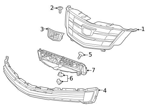 Grille for 2015 Cadillac ELR #0
