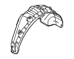 86821K5000 - : Wheelhouse Liner for Hyundai: Santa Cruz Image