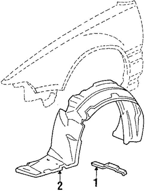 Inner Components for 1990 Acura Integra #2