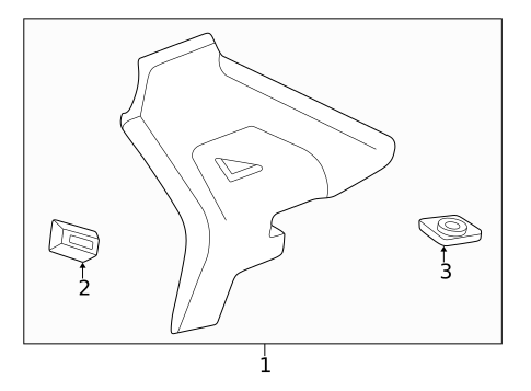 Interior Trim - Quarter Panels for 2004 Acura RL #0