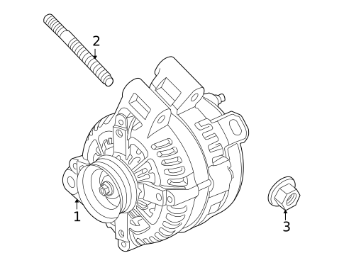 Alternator for 2011 Chevrolet Traverse #0