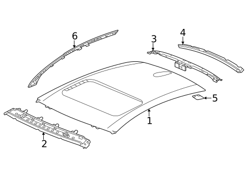 Roof & Components for 2022 Acura TLX #0