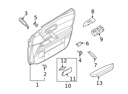 Front Door for 2008 INFINITI FX35 #2