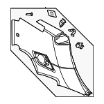 992863165AKOH7 - : Quarter Trim Panel for Porsche Image