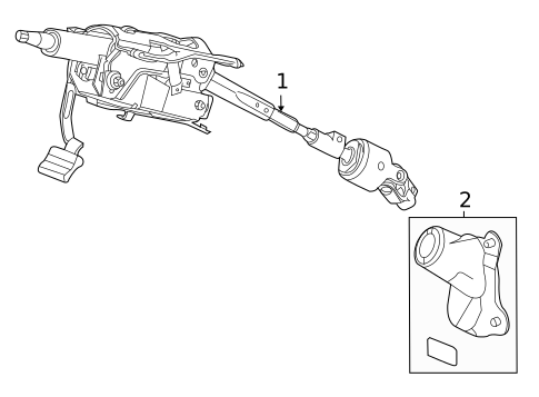 Steering Column Assembly for 2009 Acura TSX #0