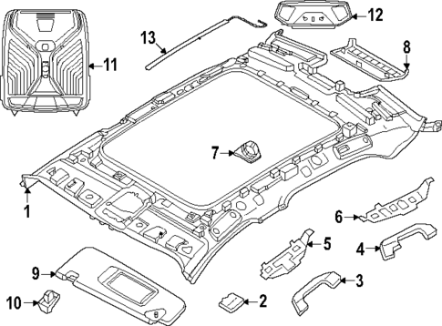 Interior Trim - Roof for 2023 BMW i7 #0